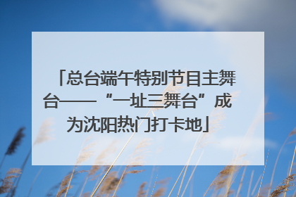 总台端午特别节目主舞台——“一址三舞台”成为沈阳热门打卡地